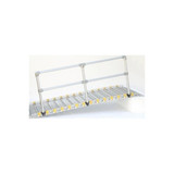 Roll-A-Ramp - 4040-18 - Aluminum Handrail Straight Ends, 18' Handrail, Fits Length: 20' & 21' Ramps