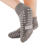 Pbe - Principle Business - Pillow Paws - 1098-001 - Slipper Socks 2X - Large Gray Ankle High