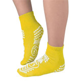 Pbe - Principle Business - Pillow Paws - 3902-001 - Risk Alert Terries Slipper Socks 2X - Large Yellow Ankle High