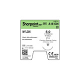 Surgical Specialties - A1613N - Suture, Nylon Sharpoint + Blk 5 - 0 3/8" Cir 13Mm 9"