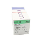 Surgical Specialties - Look - 928B - Nonabsorbable Suture With Needle Nylon C - 6 3/8 Circle Reverse Cutting Size 3 - 0 Monofilament