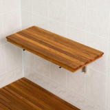 Teakworks4U - Ptbf-30W - Ptbf30W - Wall Mount Fold Shower Bench Plantation Teak