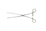 Teleflex - 841010 - Medical Ring Forceps Kaiser - Pilling 12 - 5/8 Inch Length Ratchet Lock Finger Handle Straight Serrated, Fenestrated Oval Jaws