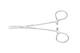 Teleflex - Arrow - 182100 - Medical Hemostatic Forceps Kelly 5 - 1/2 Inch Length Surgical Grade Finger Ring Handle Straight Half Serrated Jaws