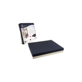 Compass Health - Roscoe - Wcbf-2283 - Brands Bariatric Polyurethane Foam Wheelchair Cushion With Nylon Cover, 22" X 18" 3" Removable, Washable Top Non - Slip Vinyl Bottom; Navy/Gray Color.