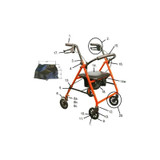 Drive Devilbiss Healthcare - 95032Fr900-02 - Medical Fork & Caster Assembly, R900