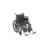 Drive Devilbiss Healthcare - Cruiser - Cx418Adda-Elr - Medical Wheelchair X4 Desk Length Arm Elevating Legrest Black Upholstery 18 Inch Seat Width Adult 300 Lbs Weight Capacity