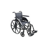 Drive Devilbiss Healthcare - L412Dda-Elr - Medical Lightweight Wheelchair Viper Dual Axle Desk Length Arm Elevating Legrest Black Upholstery 12 Inch Seat Width Pediatric 300 Lbs Weight Capacity