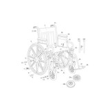 Drive Devilbiss Healthcare - Stds4026L - Medical Brake,Push To Lock,Sidemt.Fxd