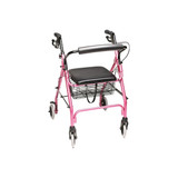 Gf Health Products - Rj4300P - Lumex Walkabout Lite Four - Wheel Rollator, Pink, 6"