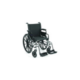 Invacare - Ez Large Grip - 9Xt - 9000 Xt High Strength Lightweight Wheelchair Dual Axle Desk Length Arm Black Upholstery 16 Inch Seat Width Adult 250 Lbs Weight Capacity
