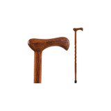 Mabis - Brazos Twisted - 502-3000-0174 - T - Handle Cane Wood 37 Inch Height Red Oak
