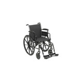 Mckesson - 146-K320Adda-Sf - Lightweight Wheelchair Dual Axle Desk Length Arm Swing - Away Footrest Black Upholstery 20 Inch Seat Width Adult 300 Lbs Weight Capacity