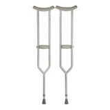 Mckesson - 14610406 - Crutch, Steel Push Button Adj Hd 500lbs