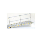 Roll-A-Ramp - 4040-4 - Aluminum Handrail Straight Ends, 4' Handrail, Fits Length: 6' & 7' Ramps