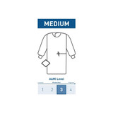 Mckesson - 183-I90-8010-S1 - Non - Reinforced Surgical Gown With Towel Medium Blue Sterile Aami Level 3 Disposable - Package/1