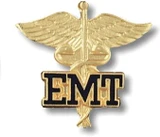 Prestige Medical - 1090 - Cloisonn&Eacute; Emblem Pins - Emergency Technician (Caduceus) - Each
