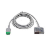 Ge Healthcare - 2106308-001 - Ecg Cable 12 Lead Connector Aha, 3.6M/12 Foot For Use With Monitors - Each