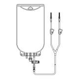 Mckesson - 41964105 - Bag, Eva Gravity 2leg 2000ml - Case/50