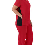 Medline - 4865redm - Top, Scrub, Ave, Wmn, Staten, Red, M - Each