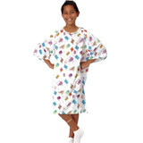 Fashion Seal - Mobies - 5521M - Gown, Pt W/Ties Wht Chld Med - Each