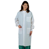 Medline - 6623bqw4xl - Coat,Lab,Unisex,White,Barrier,4xl - Each