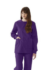 Medline - 8832jppm - Jacket,Scrub,Prple,Ce,Usex Knit Cuf,Med - Each