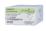 Teleflex - Deknatel Cottony Ii - 89-5036M5 - Medical Nonabsorbable Suture With Needle Polyester Khc - 5 1/2 Circle K Point Size 2 Braided - Box/12