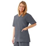 Medline - 893nccxxxl - Top,Scrub,Ladies,V-Neck,2pkt,Charcoal,3x - Each