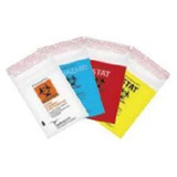 Cardinal Health - Ad6X9Statr - Specimen Transport Bag With Document Pouch 6 X 10 Inch Adhesive Closure Stat / Biohazard Symbol Storage Instructions Nonsterile - Case/10