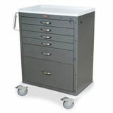 Harloff Mfg. Co. - Mds3030k16 - Cart Proc Mobile M Series Tall 6drwr W/Lock Gry - Each