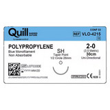 Surgical Specialties - Vlo-4215 - Suture, Quill Barbed Pp 2 - 0 Blu 30Cm Sh 1/2" Cir 26Mm - Box/12