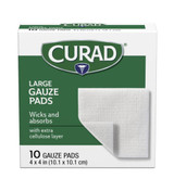 Medline - Cur20444rbi - Pad,Gauze,4"x4",10ct - Each