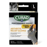 Medline - Cursr19400ld - Support,Arthritis Glove,L,Microb,Sr - Each