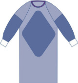 Medline - Dynjp2806 - Gown,Aurora,Fabrnf,Raglan,2Xl,St - Case/28