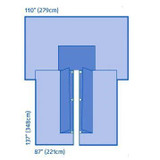 Medline - Dynjp4003H - Drape,Cardiovascular,Split,St - Each