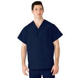Medline - M610nnt4xl-Ca - Top,Scrub,Rev,2pkt,Navy,Ang-Cc,4xl - Each