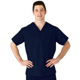 Medline - M610nnts-Ca - Top,Scrub,Rev,2pkt,Navy,Ang-Cc,Sm - Each