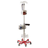 Medline - Mds80600red - Pole,Iv,Hd,Quick Release Caster,Red Base - Each