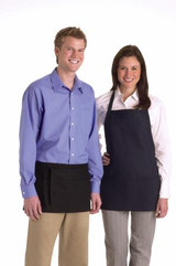 Medline - Mdt7700473ns - Apron,Bib,Unisex,3 Pkt,Navy,24x28,O - Each