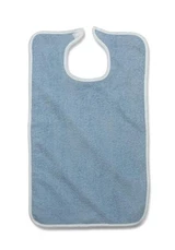 Medline - Mdtab3b30blu - Bib,Adult,Terry,Hook&lp,10 Oz,Blu,18x30 - Each