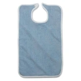 Medline - Mdtab3b33blu - Bib,Adult,Terry,Hook&lp,10 Oz,Blu,21x33 - Each