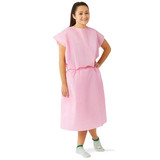 Medline - Non27048 - Gown,Patient,Multi Lyr,Slvless,Pink,Reg - Each