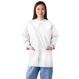 Medline - Nonrp500xxl - Jacket,Lab,Mltilyr,Knit Cuf/Collar,Wh,2x - Each