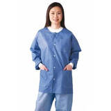 Medline - Nonrp600xxl - Jacket,Lab,Mltilyr,Knt Cf/Collar, Blu,2x - Each