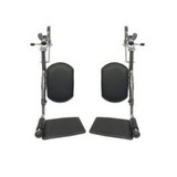 Nova Ortho-Med - W-7001 - Elevating Leg Rests For 5000/6000/7000 Series - With Adjustable Calf Pad & Easy Adjust Footrest - Pair/2