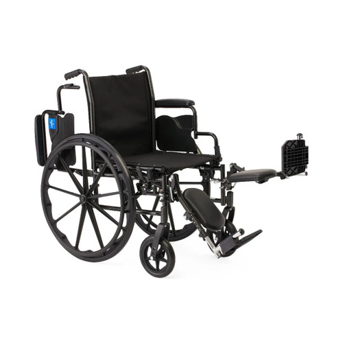 Medline - K3166n24e - Wheelchair, K3, 16", Sb Ddla, Elr Foot - Each
