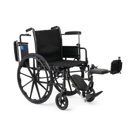 Medline - K3186n34e - Wheelchair, K3, 18", Sb Hardla, Elr Foot - Each