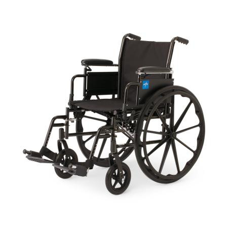 Medline - K3186n34s - Wheelchair, K3, 18", Sb Hardla, Sa Foot - Each