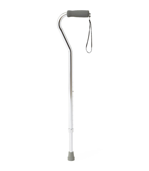 Medline - Mds86420chrh1 - Cane, Offset, Chrome, Aluminum - Each